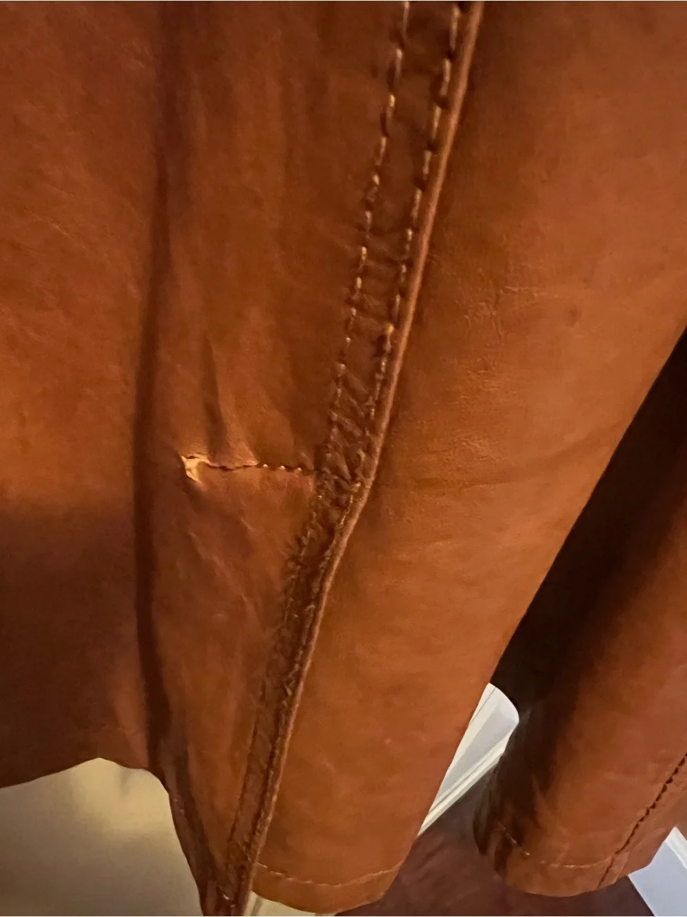 Michael Kors Leather Trench Coat - Brown Double-Breasted Belted Jacket